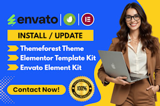 install envato element kit, themeforest, theme, wordpress, template