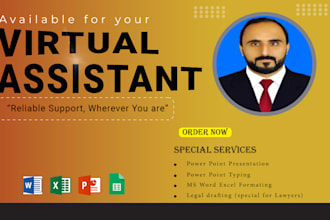 do virtual assistant and power point presentation in low price