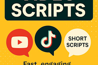 write professional youtube scripts long form and educational