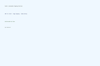 do fast typing data entry or pdf to word