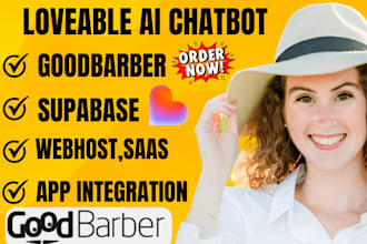 build ai app saas mvp website with loveable supabase bolt deepseek  goodbarber