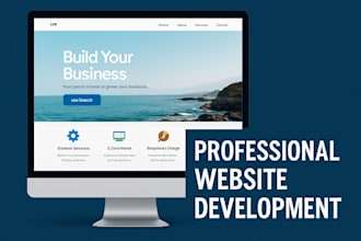 develop a modern, responsive website for your business or personal brand