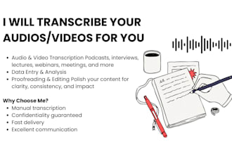 transcribe your videos or audios to text