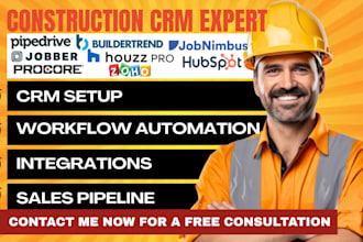 setup pipedrive jobber buidertrend houzz pro jobnimbus hubspot zoho procore