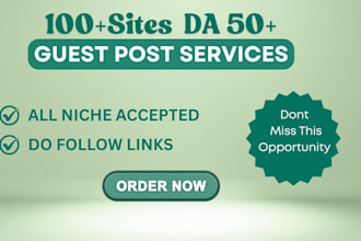 create high da guest post backlinks with SEO quality guest posting services