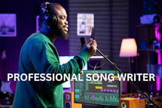 be your male singer and songwriter for pop, rnb, and afrobeat