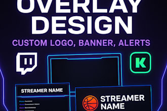 design twitch stream overlay, kick, twitch, twitch logo, twitch banner