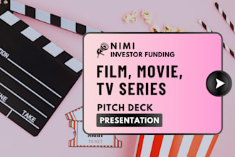 design investor ready film show pitch deck, white paper