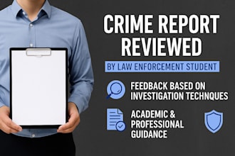 review your crime report or investigation case from law enforcement