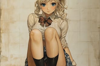 draw original anime manga character and fanart