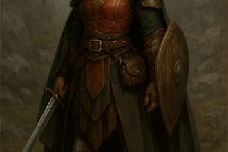 drow a dnd art and character illustration