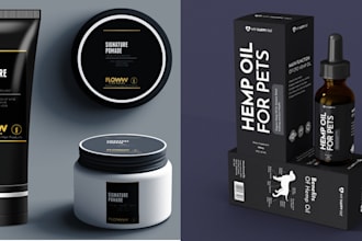 design cosmetic and skincare labels and packaging