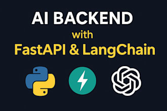 build an ai powered backend using fastapi and langchain