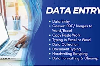 do copy paste, data entry, data input
