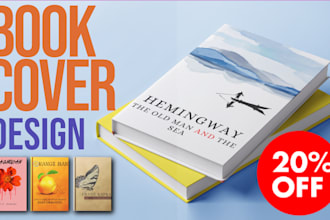 do book cover design, ebook and kindle cover design