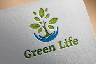 design modern landscape, lawn care and agriculture brand logo