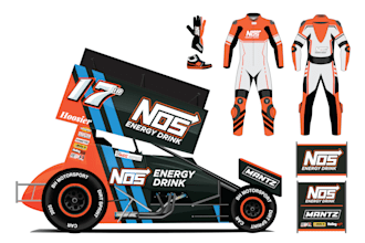 create dirt big block modified wrap, sprint car wrap, dirt track racing car wrap