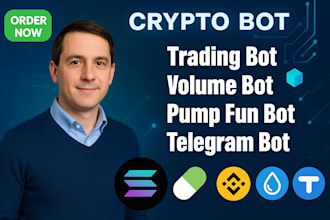 build increase volume holder trading pump fun bot as blockchain developer