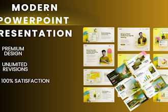 design creative business sales pitch deck powerpoint presentation