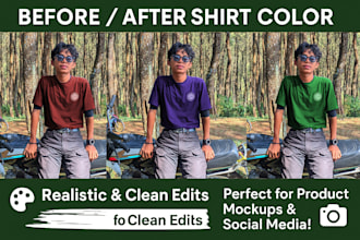 change your shirt color in photos professionally