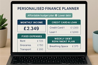 create a personalised UK budget and debt repayment plan