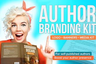 design a branding kit for authors on amazon KDP and social media