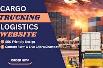 create logistics website, design cargo, trucking, freight broker website