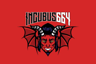 create a elegant devil logo design for your company