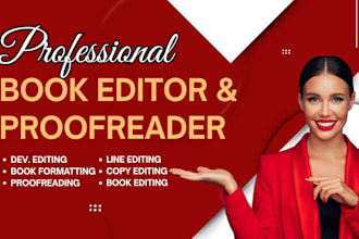 proofread, check grammar, paraphrase and line edit your book or novel