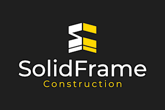 craft geometric modern minimalist logo for construction or real estate