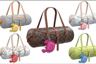 model and render 3d product design for 3d bags, textile, backpack, shoe, sneaker