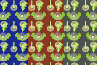 make floral seamless pattern