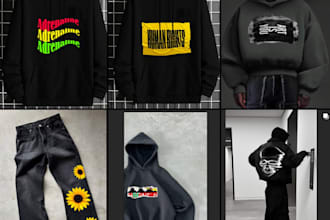 create an amazing t shirt design for merch