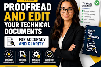 proofread and edit your technical documents for accuracy and clarity