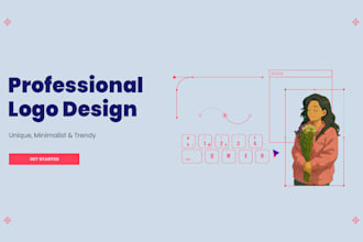 professional minimal logo with fast delivery
