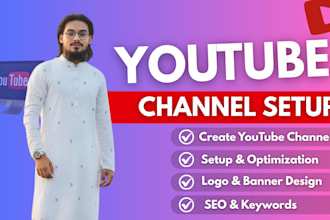 create and professionally set up your youtube channel
