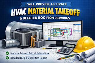 do material takeoff for an hvac plan