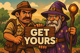 draw your cartoon character from a photo or idea in 12 hours
