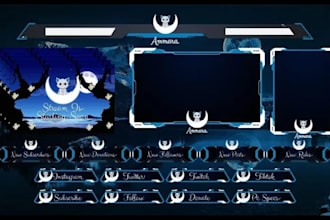 design custom stream overlays for twitch and youtube