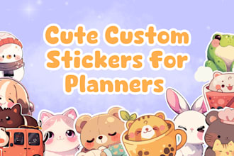 design design cute and custom kawaii stickers for planners