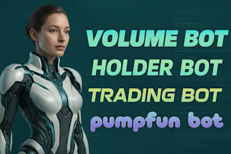 create trading volume bundling market maker holder solana raydium pump fun bot