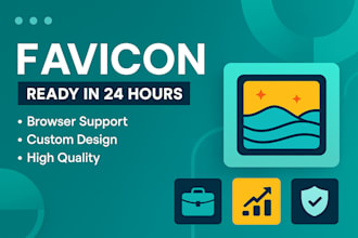 design a professional and unique favicon for your website and app