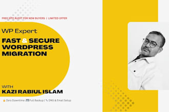 migrate your wordpress website fast, securely and with full backup setup