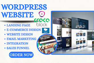 develop build wordpress website design using crocoblock, jet engine, wp bakery