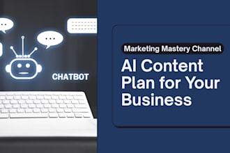 ai content plan for your business SEO social media blogs