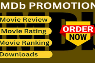 promote your imdb movie with rating