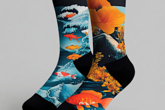 make a unique socks design for your brand