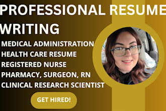 write ats compliant medical resume for health practitioners, nurse, doctors