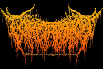 death metal logo, metalcore,deathcore, for band clothing