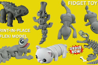 do articulated 3d model flexi model fidget toy design 3mf 3d bjd for 3d printing